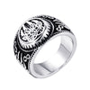 Vintage Polished Titanium Steel Geometric Bear Claw Ring For Men And Women Stainless Steel Style Jewelry