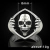 Vintage Punk Skull Alloy Men's Ring Jewelry