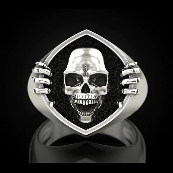 Vintage Punk Skull Alloy Men's Ring Jewelry