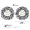 Vintage Retro Style 316L Stainless Steel Oval Inlaid Electroplated Earrings For Women