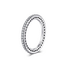 Vintage S925 Hollow Heart Shaped Sterling Silver Ring For Women Stacked Wear Fashionable Micro Inlay Elegant Index Finger Ring