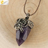 Vintage Silver Tone Crystal Spider Pendant Necklace Minimalist Insect Jewelry With Tapered Pendant On Ball Chain