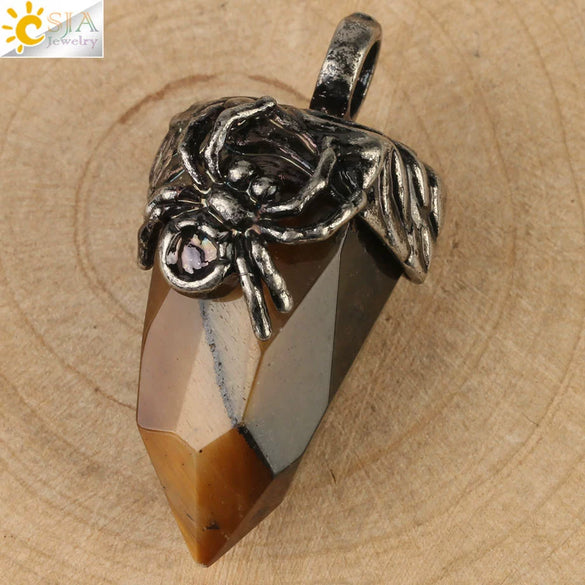 Vintage Silver Tone Crystal Spider Pendant Necklace Minimalist Insect Jewelry With Tapered Pendant On Ball Chain