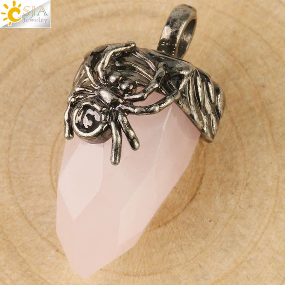 Vintage Silver Tone Crystal Spider Pendant Necklace Minimalist Insect Jewelry With Tapered Pendant On Ball Chain