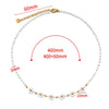 Vintage Small Fresh Daisy Flower Stainless Steel Woven Crystal Chain Electroplated Bracelet Necklace