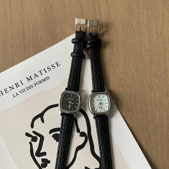 Vintage Square Alloy Women's Leisure Watch