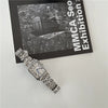 Vintage Square Roman Casual Alloy Band Quartz Couple's Watch