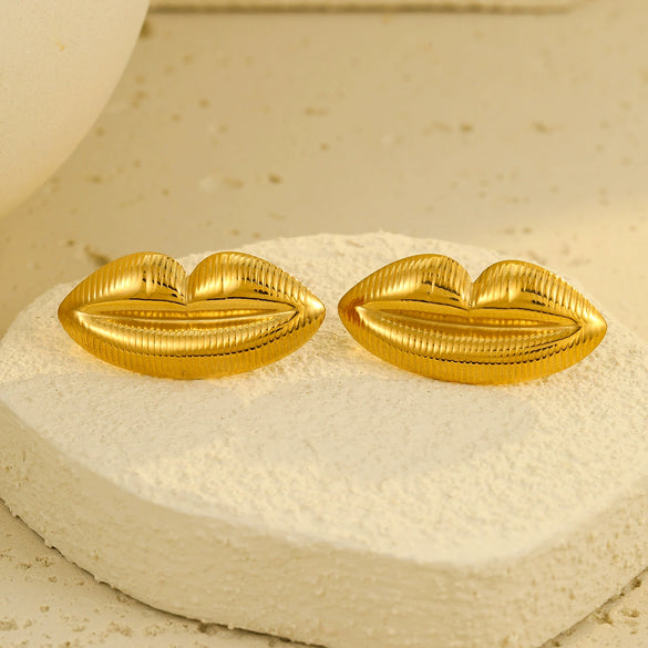 Vintage Stainless Steel Electroplating Earrings For Women
