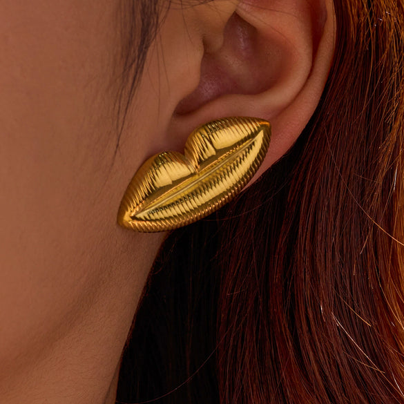 Vintage Stainless Steel Electroplating Earrings For Women