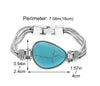 Vintage Style Bohemian Geometric Turquoise Alloy Wholesale Bracelets