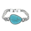 Vintage Style Bohemian Geometric Turquoise Alloy Wholesale Bracelets