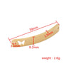 1 Piece Stainless Steel 18K Gold Plated Rose Gold Plated Customization Laser Engraving Butterfly Rectangle