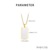 Vintage Style Classic Style Rectangle 304 Stainless Steel 18K Gold Plated Men'S Pendant Necklace Men Pendant Necklaces