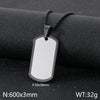 Vintage Style Classic Style Rectangle 304 Stainless Steel 18K Gold Plated Men'S Pendant Necklace Men Pendant Necklaces