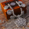 Vintage Style Ethnic Style Flower Zinc Alloy Wholesale Pendant Necklace