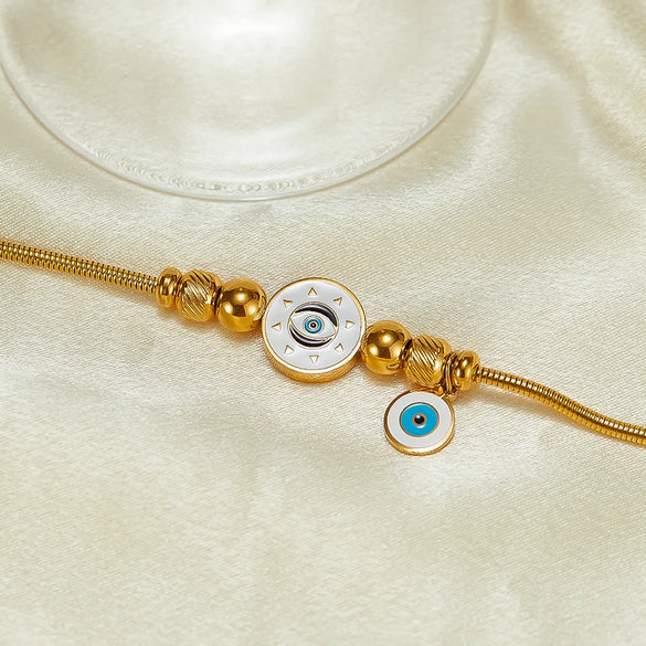 Vintage Style Eye 304 Stainless Steel Bracelets In Bulk