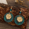 1 Pair Vintage Style Flower Plating Alloy 14k Gold Plated Dangling Earrings