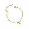 Vintage Style Flower Alloy Plating Inlay Rhinestones Women'S Bracelets