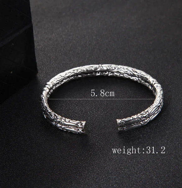 Vintage Style Geometric Alloy Plating Men'S Bangle