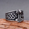 Vintage Style Geometric Titanium Steel Polishing None None Men'S Rings