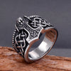 Vintage Style Geometric Titanium Steel Polishing None None Men'S Rings