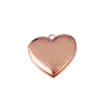 1 Piece Stainless Steel None 18K Gold Plated Rose Gold Plated Heart Shape