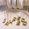 Vintage Style Letter Copper Plating Pendant Necklace