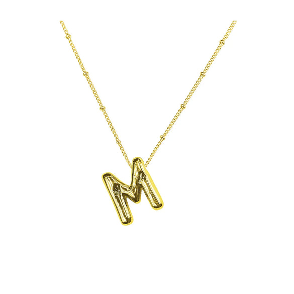 Vintage Style Letter Copper Plating Pendant Necklace