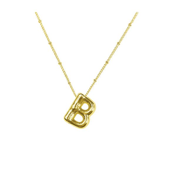 Vintage Style Letter Copper Plating Pendant Necklace