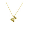 Vintage Style Letter Copper Plating Pendant Necklace