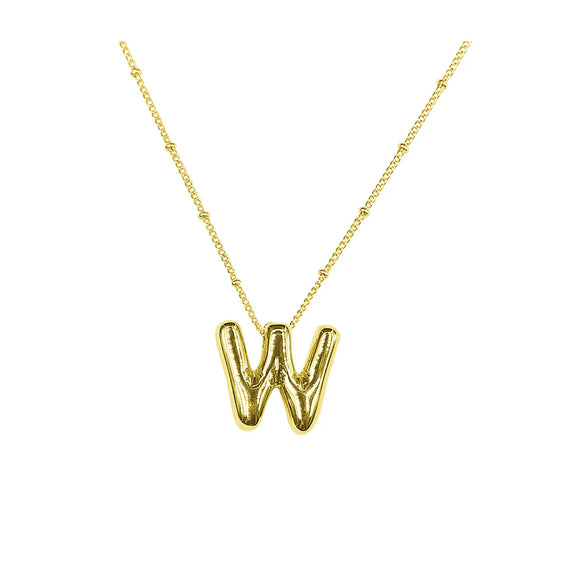 Vintage Style Letter Copper Plating Pendant Necklace