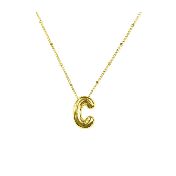 Vintage Style Letter Copper Plating Pendant Necklace