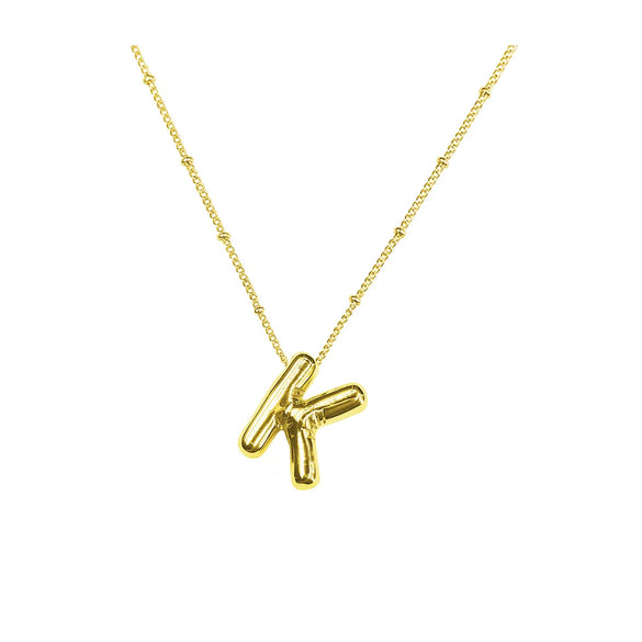 Vintage Style Letter Copper Plating Pendant Necklace
