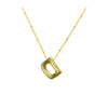 Vintage Style Letter Copper Plating Pendant Necklace