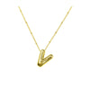 Vintage Style Letter Copper Plating Pendant Necklace