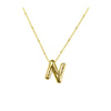 Vintage Style Letter Copper Plating Pendant Necklace