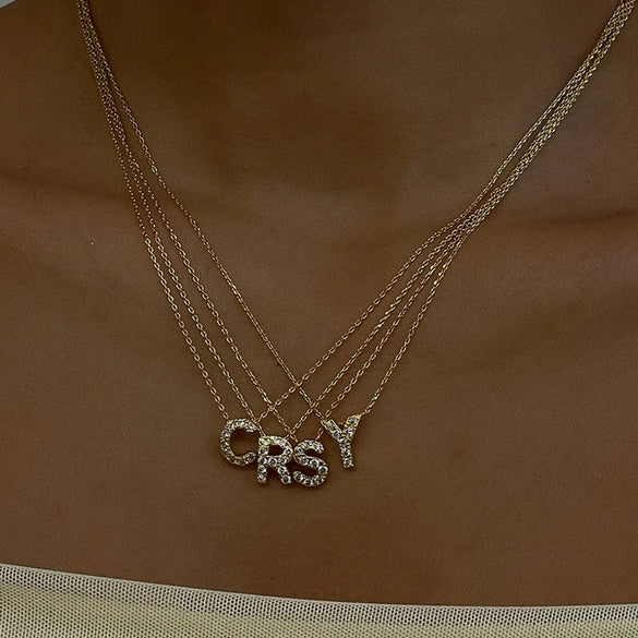 Vintage Style Letter Titanium Steel Copper 18k Gold Plated Charms In Bulk