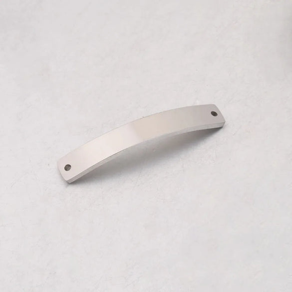 1 Piece Stainless Steel 18K Gold Plated Rose Gold Plated Customization Laser Engraving Rectangle