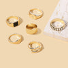 Vintage Style Roman Style Round Alloy Enamel Women's Rings