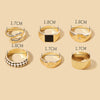 Vintage Style Roman Style Round Alloy Enamel Women's Rings