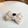 Vintage Style Rose Alloy Bowknot Artificial Pearls Hair Clip