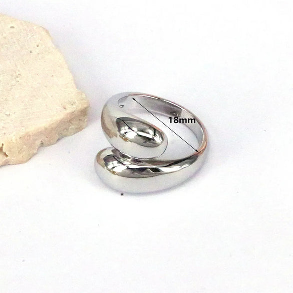 Vintage Style Round Solid Color Copper Gold Plated Open Rings In Bulk