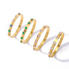 Vintage Style Simple Style Classic Style Heart Shape 304 Stainless Steel 18K Gold Plated Zircon Bangle In Bulk
