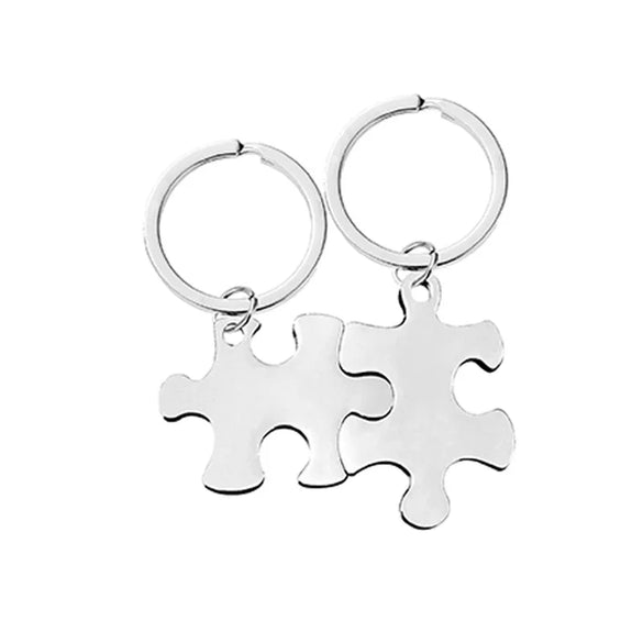 Vintage Style Simple Style Classic Style Jigsaw Customization Laser Engraving 201 Stainless Steel Unisex Bag Pendant Keychain