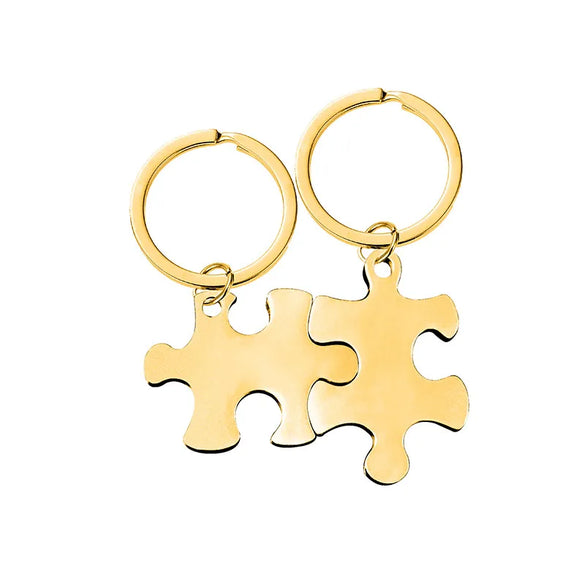 Vintage Style Simple Style Classic Style Jigsaw Customization Laser Engraving 201 Stainless Steel Unisex Bag Pendant Keychain