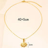 Vintage Style Simple Style Classic Style Sun Stainless Steel Plating 18k Gold Plated Pendant Necklace