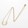Vintage Style Simple Style Classic Style Sun Stainless Steel Plating 18k Gold Plated Pendant Necklace