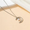 Vintage Style Simple Style Moon Pearl Arylic Alloy Wholesale Pendant Necklace