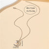 Vintage Style Simple Style Moon Pearl Arylic Alloy Wholesale Pendant Necklace