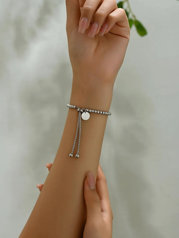 Vintage Style Simple Style Roman Numeral Butterfly 304 Stainless Steel Bracelets In Bulk